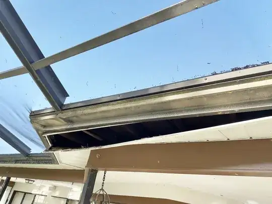 Soffit falling down