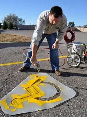 Road stencil