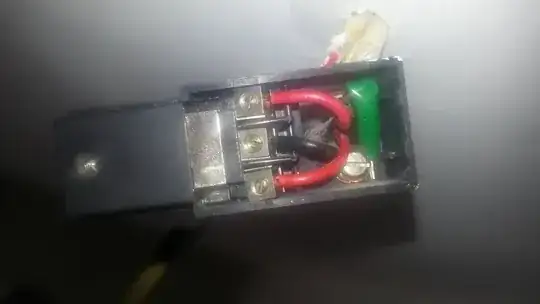 wiring of the light being removed