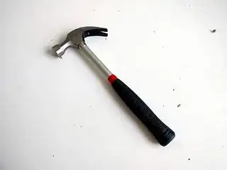 A typical modern claw hammer