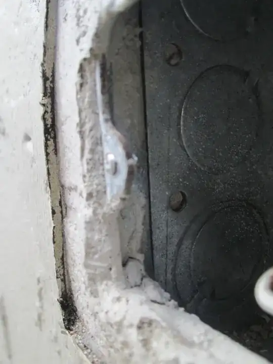 Broken off screw in electrical box