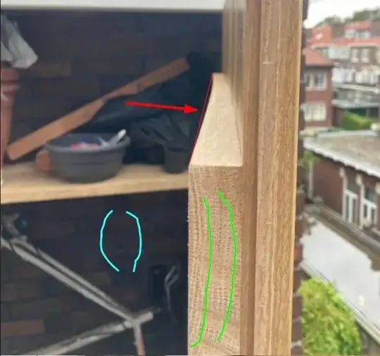annotated image of OP's pic showing the bow in the top brace