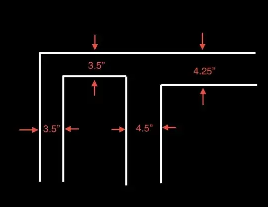 highlight of difference in height for header casing