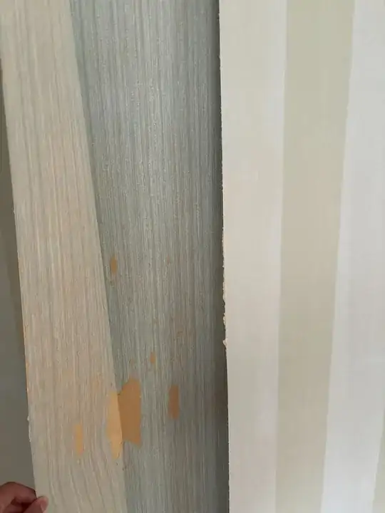 Peeled back wallpaper + Lining paper to some textured paint below