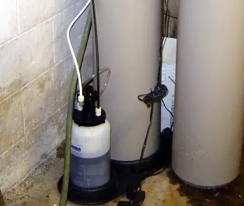 Potassium permanganate tank attached to greensand filter
