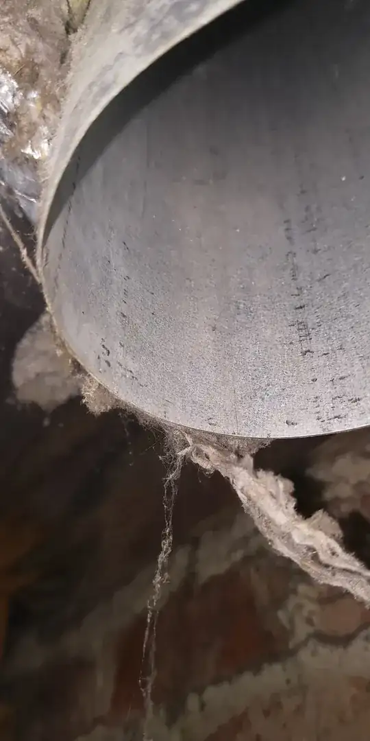 pipe leading to roof vent