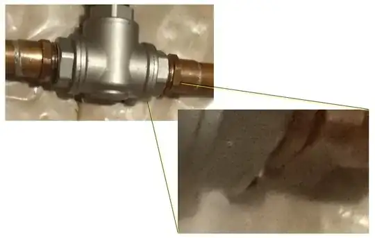 leak on threaded fitting