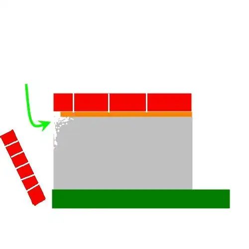 crumbling edge of concrete slab