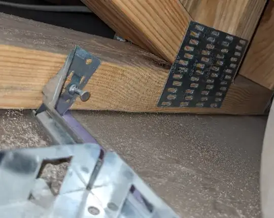 photos showing the whole bracket system