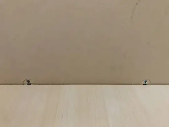 Screw and plastic piece in connected joint