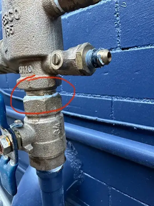 back of weeping joint