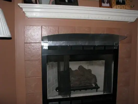 Fireplace with Homemade Shield