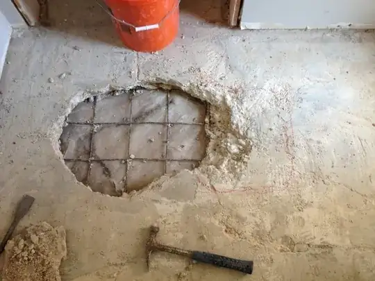 Hole in the floor