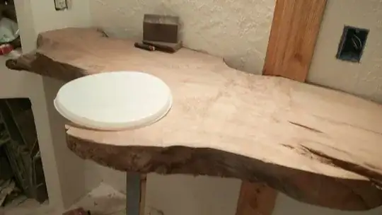 test fitting the counter