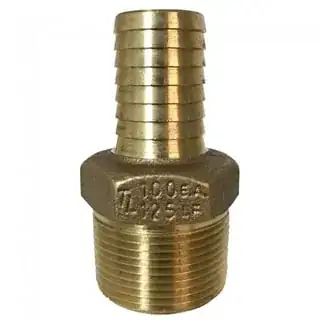 barbed fitting for poly well pipe