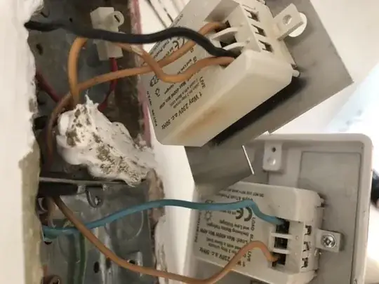 wiring of the two dimmer switches