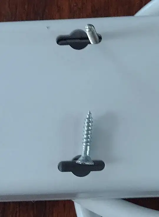 illustration of keyhole elite with screws