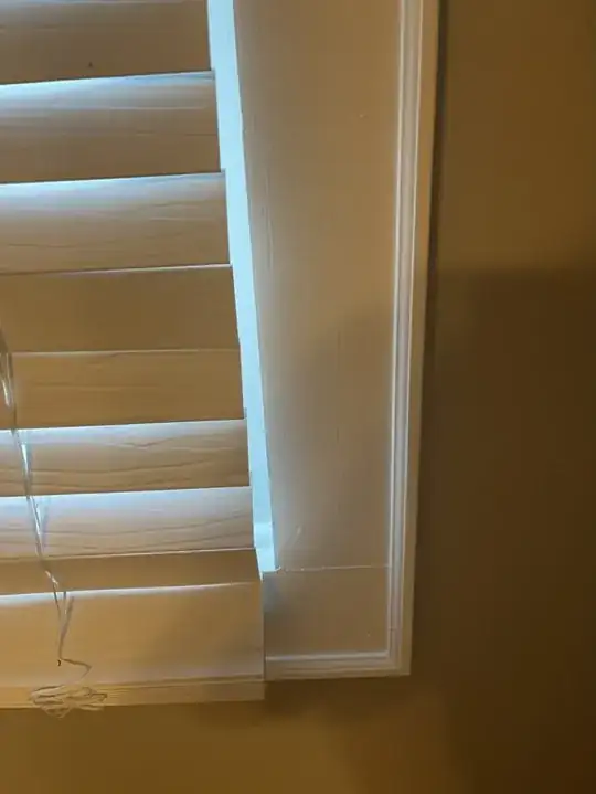 Example of window frame that came back positive