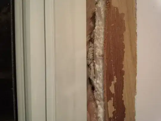 vertical gap between wall and window trim