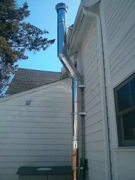 exhaust pipe outside