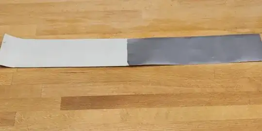 two duct tape pieces