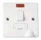 UK fused socket cover plate
