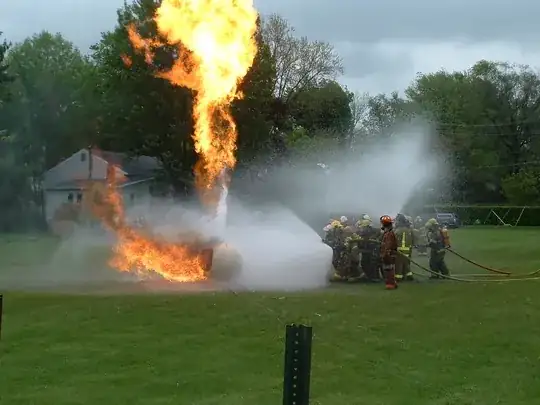 Extinguishing Propane Fire