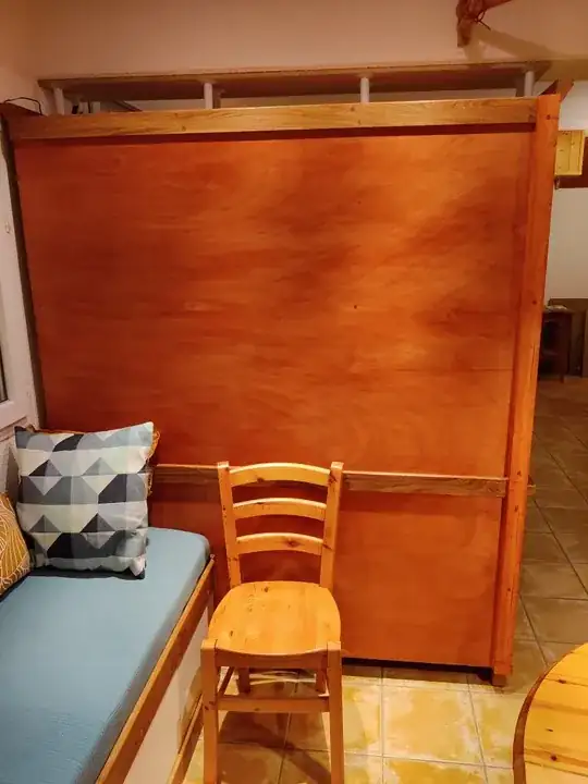 Back of stabilized shelf