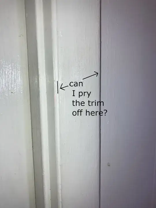 photo of door jamb and trim