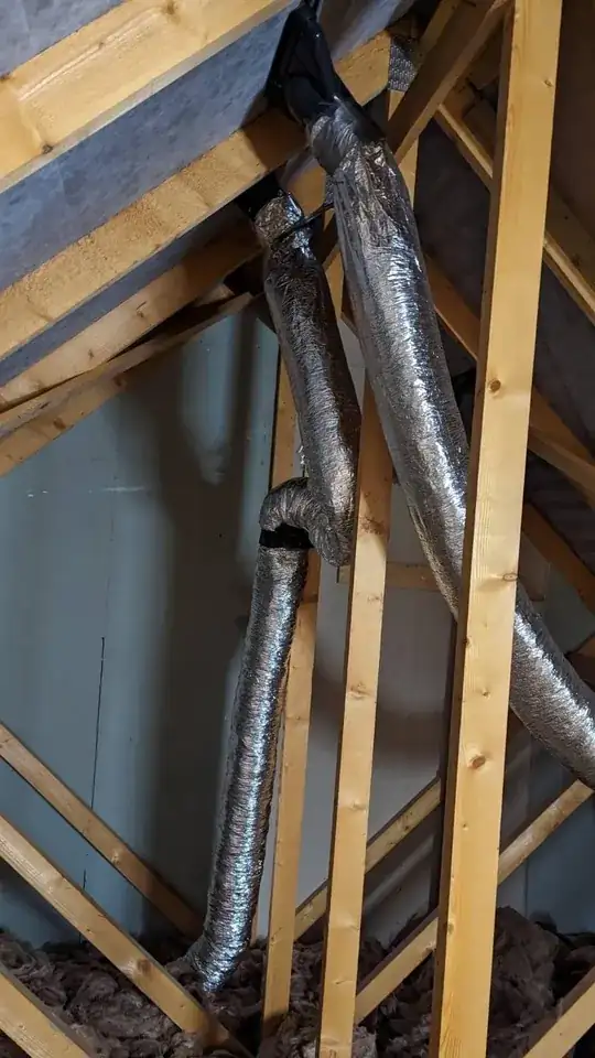 Image of ducting in a loft