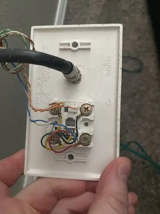 back of upstairs connector