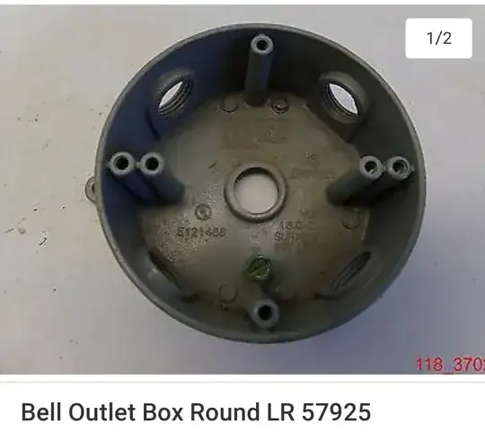 Bell round outlet box