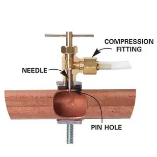 saddle valve cross section