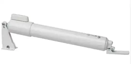 screen door closer with only one screw for adjustment