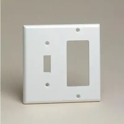 combination toggle/decora plate
