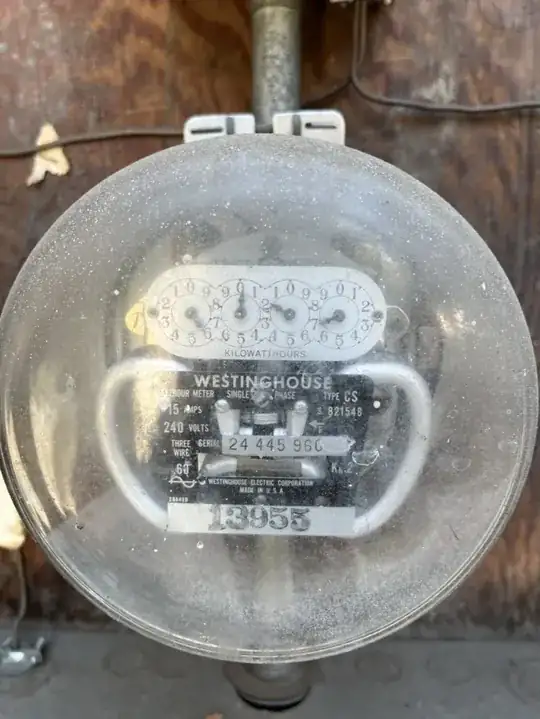 Westinghouse electrical meter