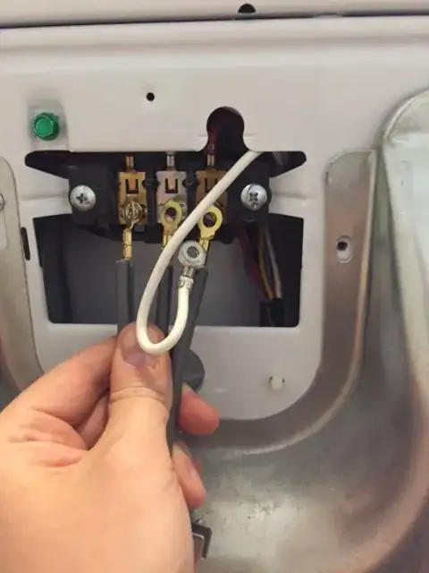 New grey cord with White wire