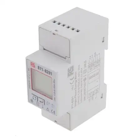 DIN-rail-mounted power meter