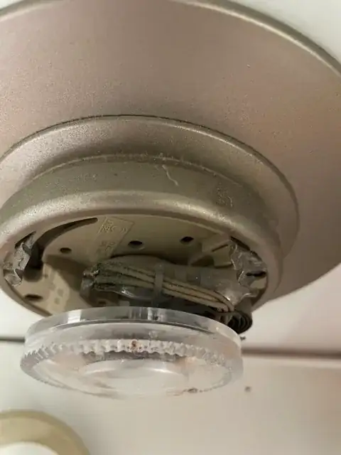 thermostat with cover off