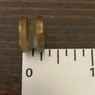 The brass spacer itself; side view.3