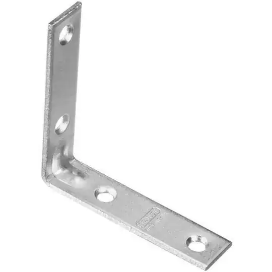 L-shaped bracket.