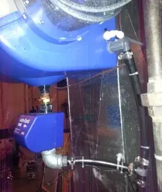 detail of drain lines