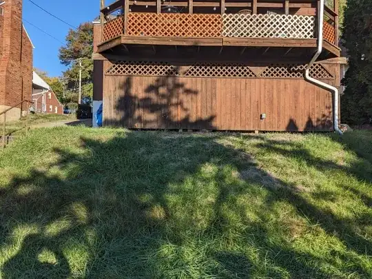 Uphill view of slope