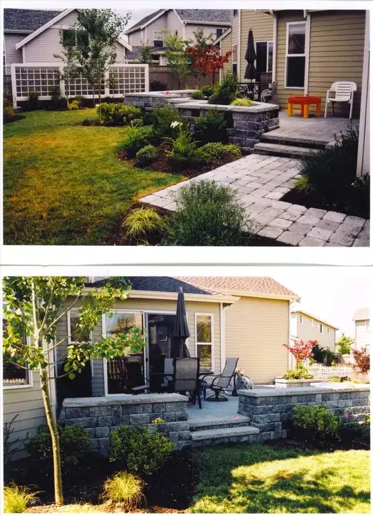 cmu patio same elevation as floor in home