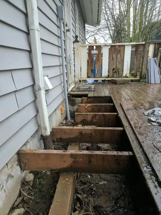 gap between deck & ground