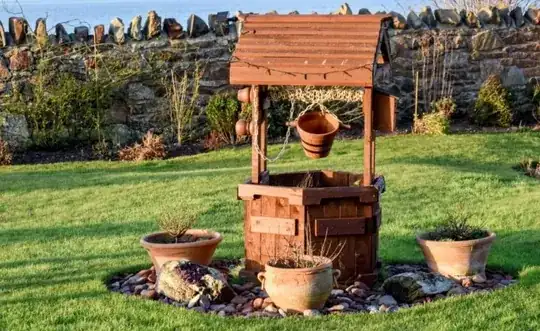 public domain image of well