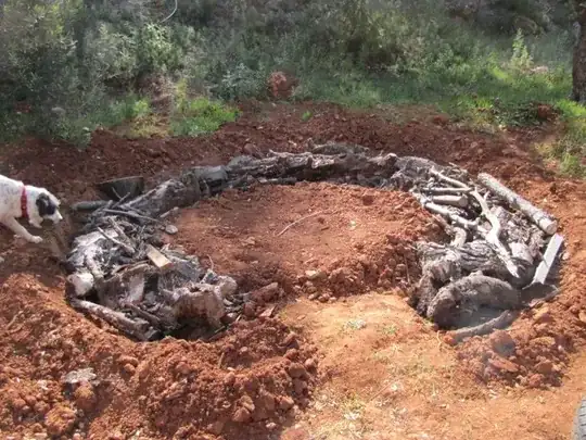 hugelkultur wood pit