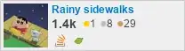 profile for Rainy sidewalks on Stack Exchange, a network of free, community-driven Q&A sites
