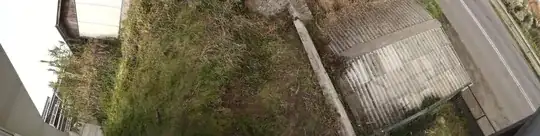 garage and hill slope