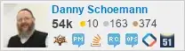 profile for Danny Schoemann on Stack Exchange, a network of free, community-driven Q&A sites